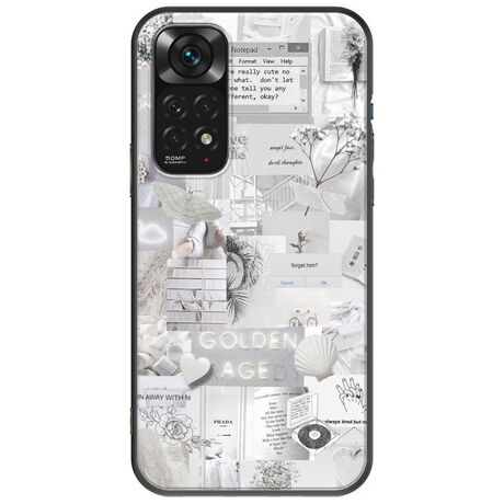 Aesthetic White Xiaomi Redmi Note 11 / 11s Black TPU (Μαύρη Σιλικόνη)