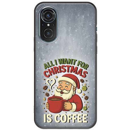 All I Want For Christmas Is - Coffee Huawei Nova 9 SE Black TPU (Μαύρη Σιλικόνη)