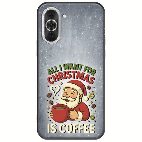 All I Want For Christmas Is - Coffee Huawei Nova 10 Pro Black TPU (Μαύρη Σιλικόνη)