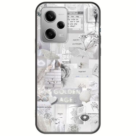 Aesthetic White Xiaomi Redmi Note 12 Pro Plus 5G Black TPU (Μαύρη Σιλικόνη)