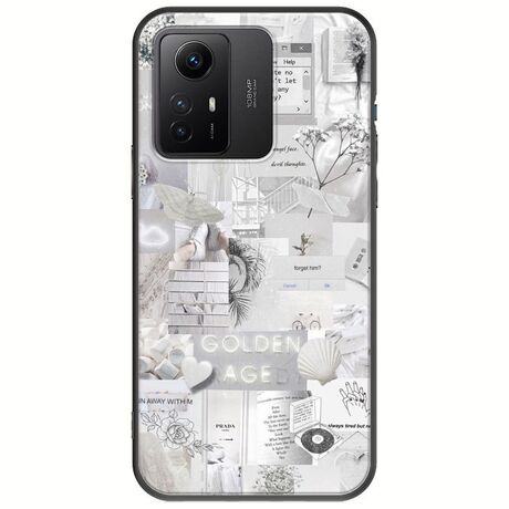 Aesthetic White Xiaomi Redmi Note 12S Black TPU (Μαύρη Σιλικόνη)