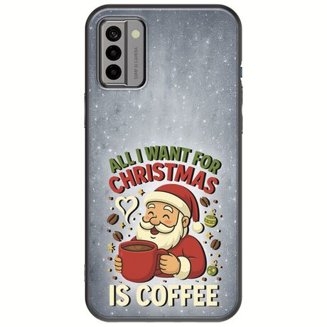 All I Want For Christmas Is - Coffee Nokia G22 Black TPU (Μαύρη Σιλικόνη)