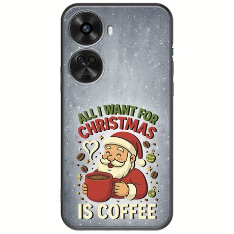 All I Want For Christmas Is - Coffee Huawei Nova 12 SE Black TPU (Μαύρη Σιλικόνη)