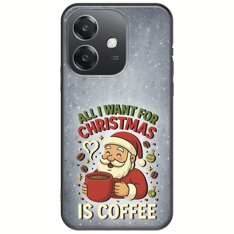 All I Want For Christmas Is - Coffee Oppo A40 Black TPU (Μαύρη Σιλικόνη)