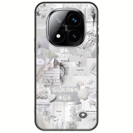 Aesthetic White Xiaomi Redmi Note 14 Pro+ 5G Black TPU (Μαύρη Σιλικόνη)