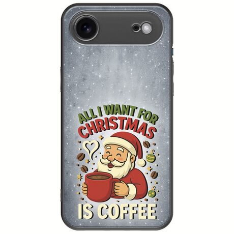 All I Want For Christmas Is - Coffee iPhone Air Black TPU (Μαύρη Σιλικόνη)