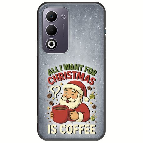 All I Want For Christmas Is - Coffee Oppo A5 4G/5G Black TPU (Μαύρη Σιλικόνη)