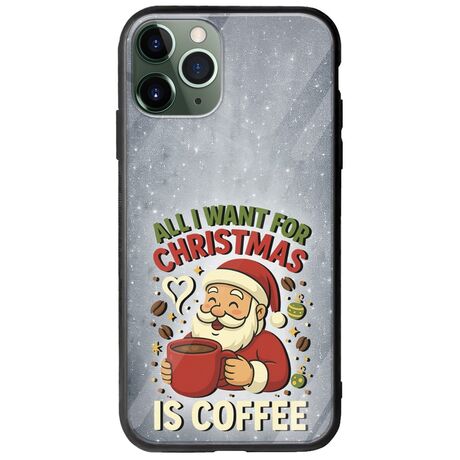 All I Want For Christmas Is - Coffee iPhone 11 Pro Groove TPU (Tempered Glass και TPU)