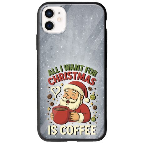 All I Want For Christmas Is - Coffee iPhone 12 mini Groove TPU (Tempered Glass και TPU)