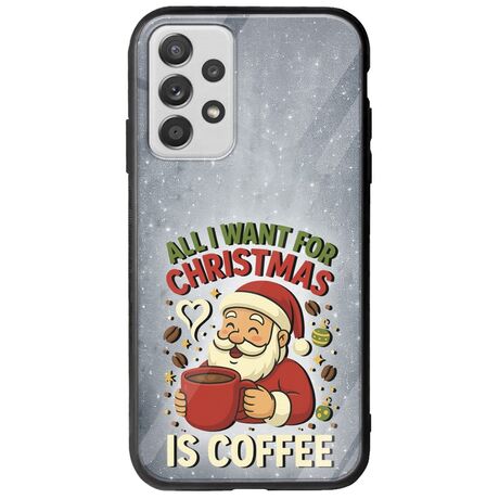 All I Want For Christmas Is - Coffee Samsung Galaxy A32 5G Groove TPU (Tempered Glass και TPU)
