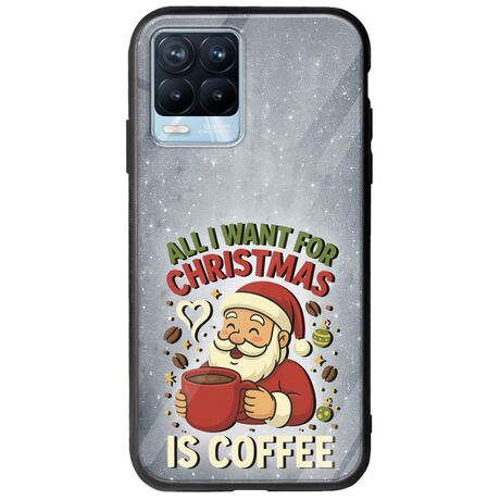 All I Want For Christmas Is - Coffee Realme 8 / 8 Pro Groove TPU (Tempered Glass και TPU)