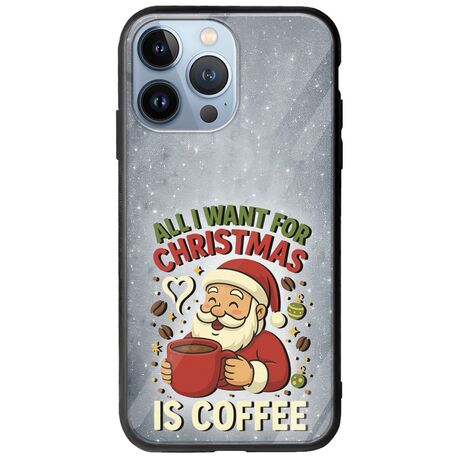 All I Want For Christmas Is - Coffee iPhone 13 Pro Groove TPU (Tempered Glass και TPU)