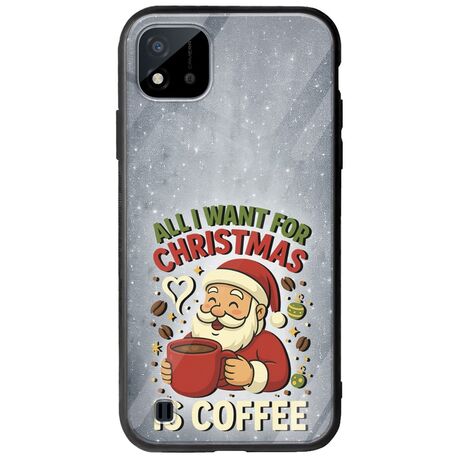 All I Want For Christmas Is - Coffee Realme C11 2021 Groove TPU (Tempered Glass και TPU)