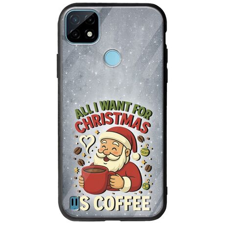 All I Want For Christmas Is - Coffee Realme C21Y / Realme C25Y Groove TPU (Tempered Glass και TPU)
