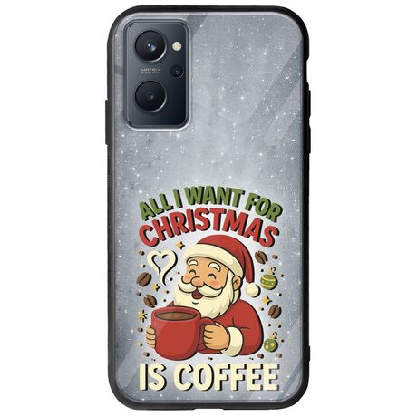 All I Want For Christmas Is - Coffee Realme 9i Groove TPU (Tempered Glass και TPU)