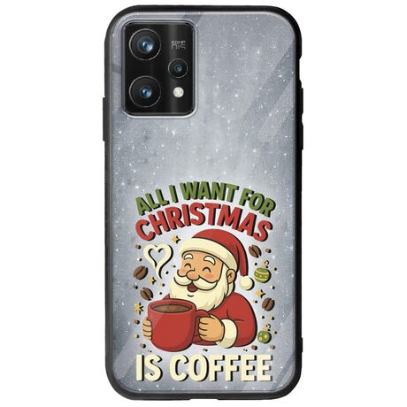 All I Want For Christmas Is - Coffee Realme 9 Pro Plus Groove TPU (Tempered Glass και TPU)