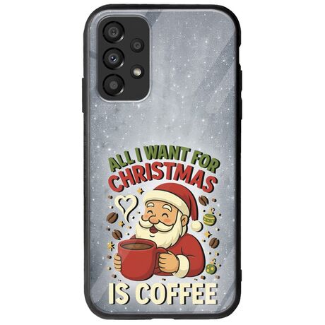 All I Want For Christmas Is - Coffee Samsung Galaxy A13 4G Groove TPU (Tempered Glass και TPU)