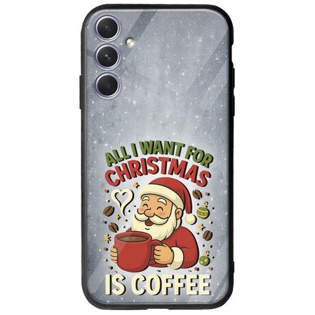 All I Want For Christmas Is - Coffee Samsung Galaxy A54 5G Groove TPU (Tempered Glass και TPU)