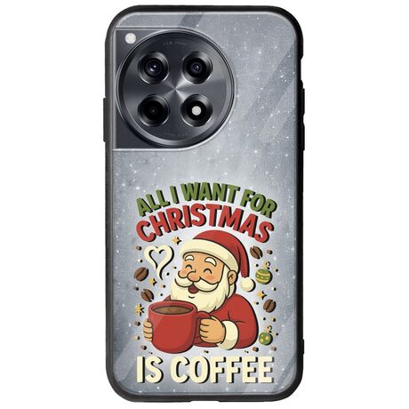 All I Want For Christmas Is - Coffee OnePlus 12 5G Groove TPU (Tempered Glass και TPU)