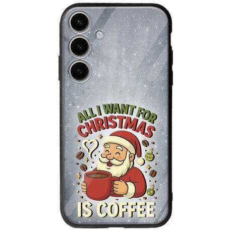 All I Want For Christmas Is - Coffee Samsung Galaxy A55 5G Groove TPU (Tempered Glass και TPU)