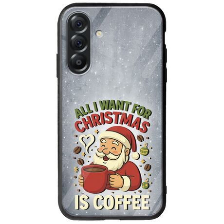 All I Want For Christmas Is - Coffee Samsung Galaxy A56 5G Groove TPU (Tempered Glass και TPU)