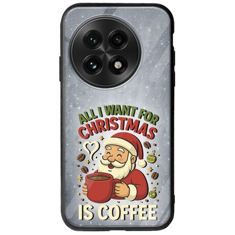 All I Want For Christmas Is - Coffee OnePlus 13 5G Groove TPU (Tempered Glass και TPU)