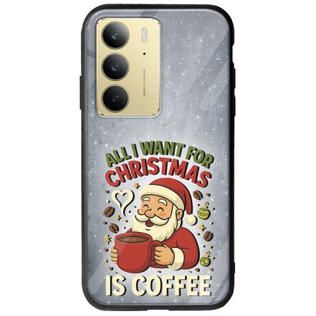 All I Want For Christmas Is - Coffee Realme 14x 5G Groove TPU (Tempered Glass και TPU)