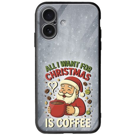 All I Want For Christmas Is - Coffee iPhone 17 Groove TPU (Tempered Glass και TPU)