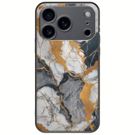 The Marble Collection - Artistic iPhone 17 Pro Max Black TPU (Μαύρη Σιλικόνη)