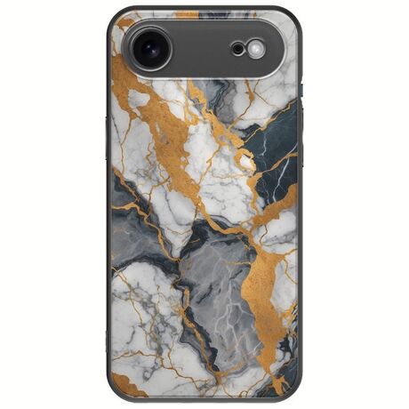 The Marble Collection - Artistic iPhone Air Black TPU (Μαύρη Σιλικόνη)