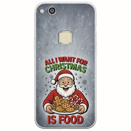 All I Want For Christmas Is - Food Huawei P10 Lite Flexible TPU (Διάφανη Σιλικόνη)