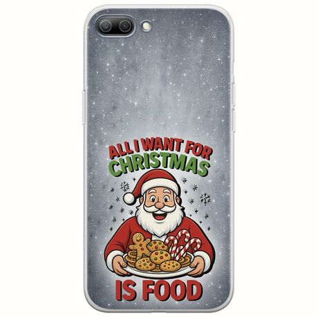 All I Want For Christmas Is - Food Huawei Honor 10 Flexible TPU (Διάφανη Σιλικόνη)