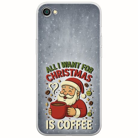 All I Want For Christmas Is - Coffee Xiaomi Redmi Note 5A Standard Flexible TPU (Διάφανη Σιλικόνη)