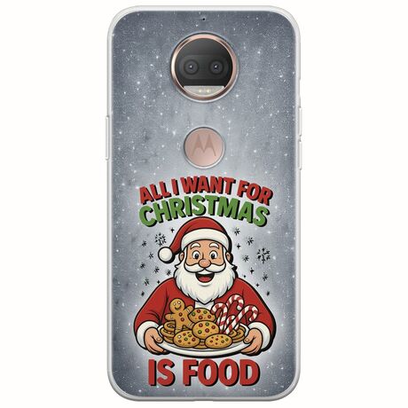 All I Want For Christmas Is - Food Motorola Moto G5S Flexible TPU (Διάφανη Σιλικόνη)