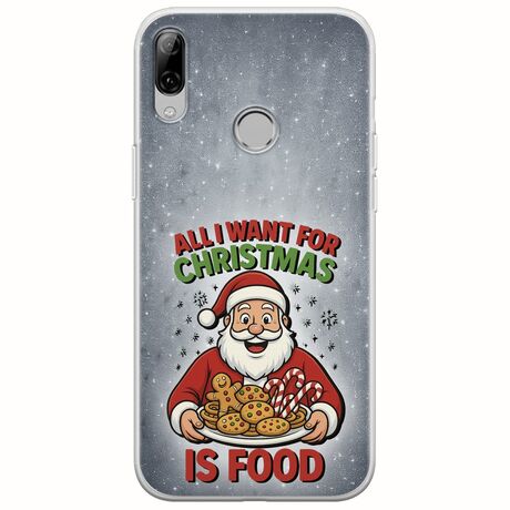 All I Want For Christmas Is - Food Huawei P Smart 2019 Flexible TPU (Διάφανη Σιλικόνη)