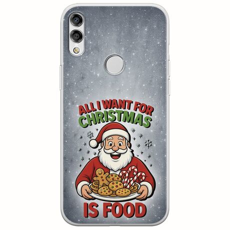 All I Want For Christmas Is - Food Huawei Honor 10 Lite Flexible TPU (Διάφανη Σιλικόνη)