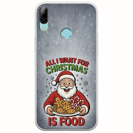 All I Want For Christmas Is - Food Huawei Y7 2019 Flexible TPU (Διάφανη Σιλικόνη)