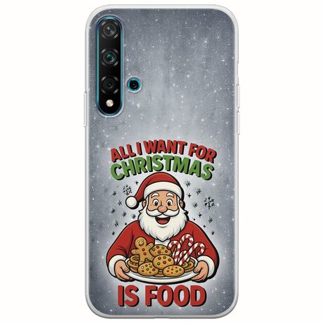 All I Want For Christmas Is - Food Huawei Nova 5T Flexible TPU (Διάφανη Σιλικόνη)