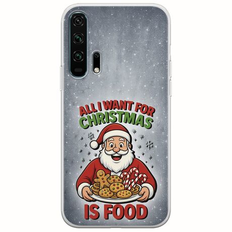 All I Want For Christmas Is - Food Huawei Honor 20 Pro Flexible TPU (Διάφανη Σιλικόνη)