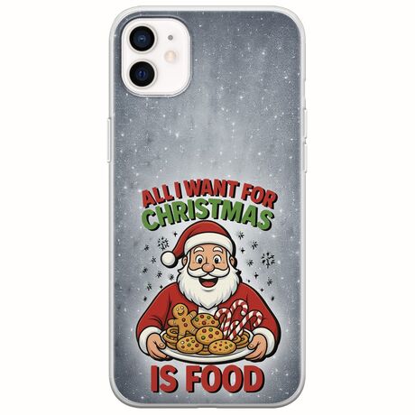 All I Want For Christmas Is - Food iPhone 12 mini Flexible TPU (Διάφανη Σιλικόνη)