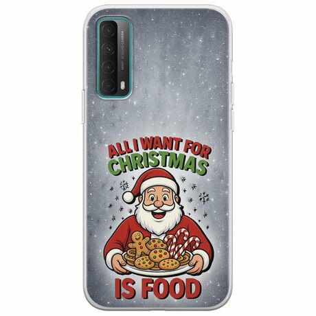 All I Want For Christmas Is - Food Huawei P Smart 2021 Flexible TPU (Διάφανη Σιλικόνη)