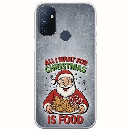 All I Want For Christmas Is - Food OnePlus N100 Flexible TPU (Διάφανη Σιλικόνη)