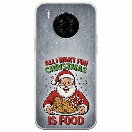 All I Want For Christmas Is - Food Huawei Nova 8i Flexible TPU (Διάφανη Σιλικόνη)