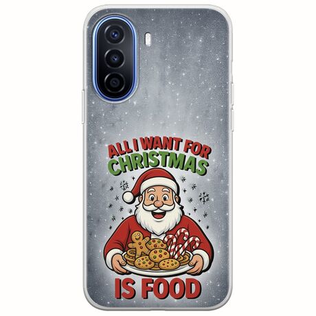 All I Want For Christmas Is - Food Huawei Nova Y70 Flexible TPU (Διάφανη Σιλικόνη)