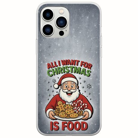 All I Want For Christmas Is - Food iPhone 14 Pro Flexible TPU (Διάφανη Σιλικόνη)