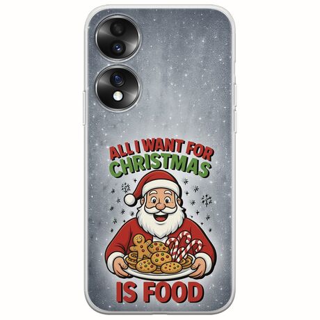 All I Want For Christmas Is - Food Honor 70 5G Flexible TPU (Διάφανη Σιλικόνη)