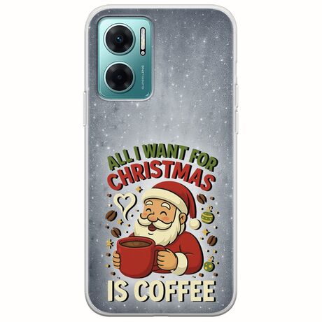All I Want For Christmas Is - Coffee Xiaomi Redmi 10 5G Flexible TPU (Διάφανη Σιλικόνη)