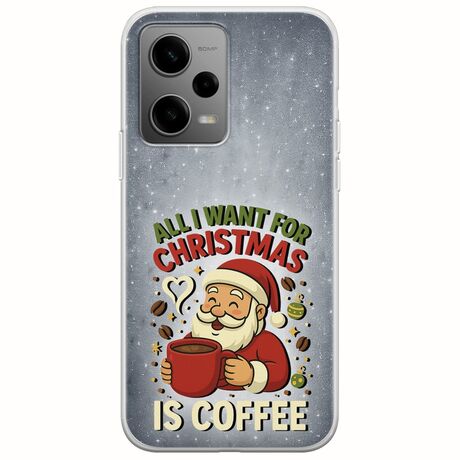 All I Want For Christmas Is - Coffee Xiaomi Poco X5 5G Flexible TPU (Διάφανη Σιλικόνη)