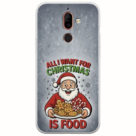 All I Want For Christmas Is - Food Nokia 7 Plus  Flexible TPU (Διάφανη Σιλικόνη)