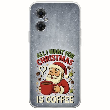 All I Want For Christmas Is - Coffee Xiaomi Poco M4 5G Flexible TPU (Διάφανη Σιλικόνη)